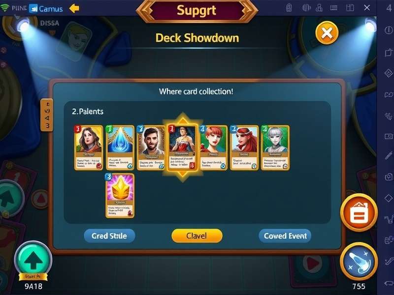 Cardamom Royal Showdown gameplay screenshot showing card battle interface